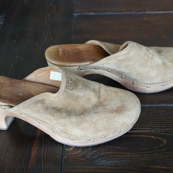 UGG Abbie Women's Suede Mule Clogs - Picture 3 of 12